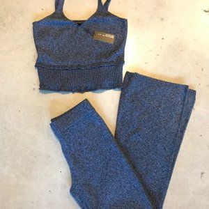 coord set blue sweater set